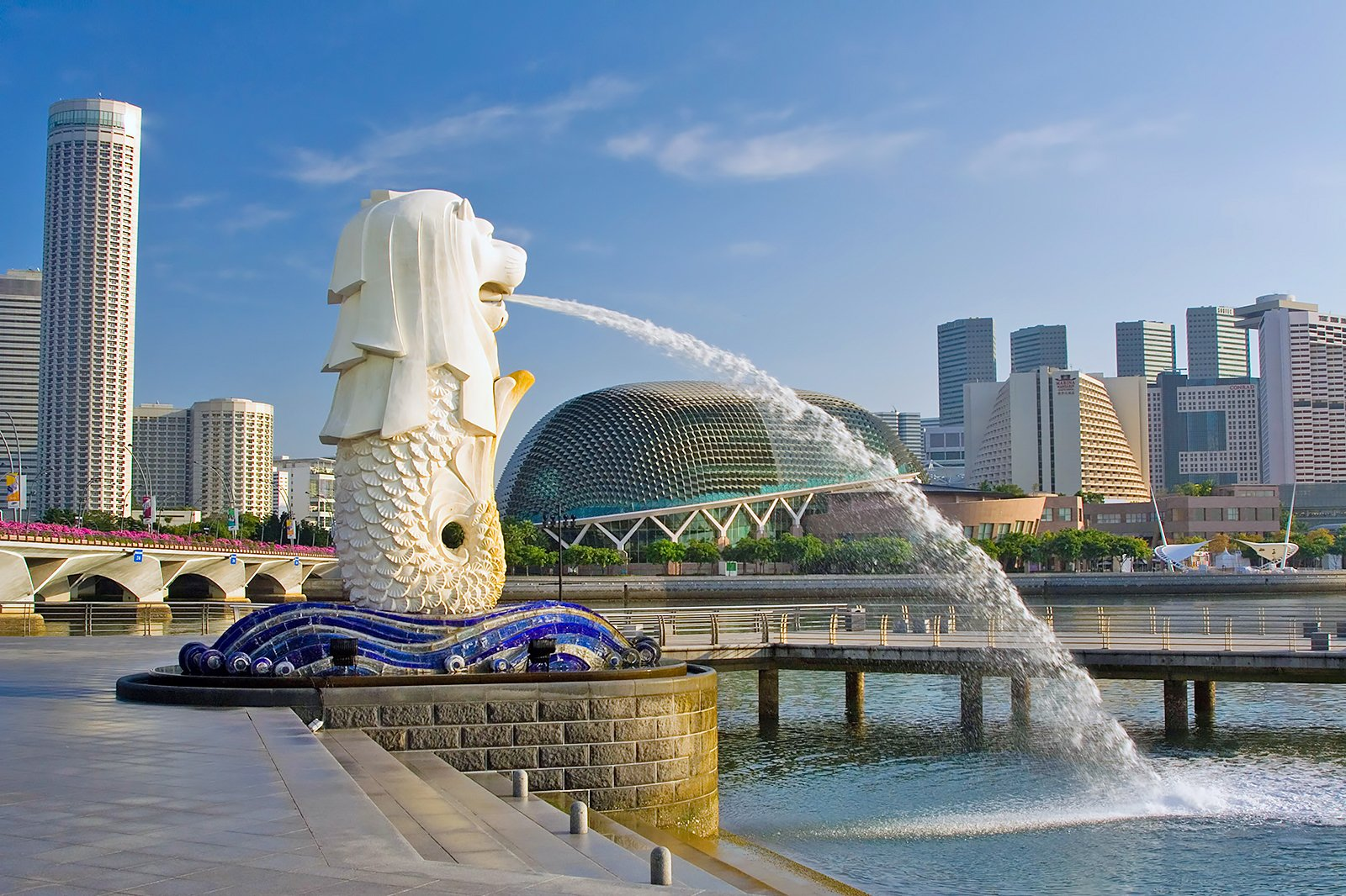 Bức tượng “sư tử biển” ở Singapore