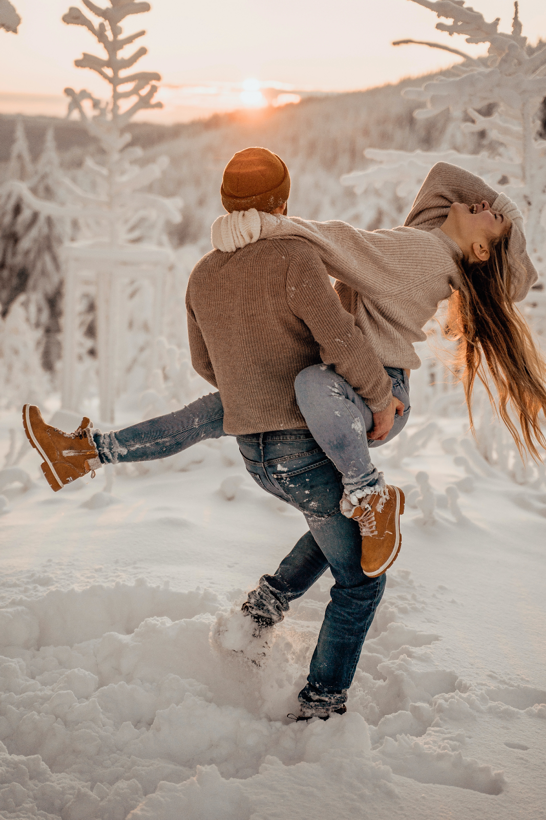 Cute Winter Pics Captions for Couples