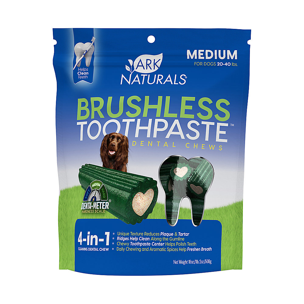 Ark Naturals Brushless Toothpaste Dog Dental Chews