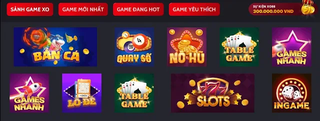 Hệ thống game cá cược phong phú và đa dạng tại Xo88