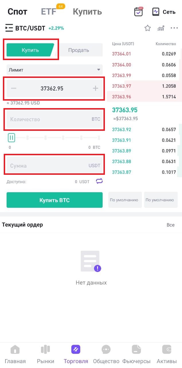 Процесс работы спот-трейдинга – CoinW