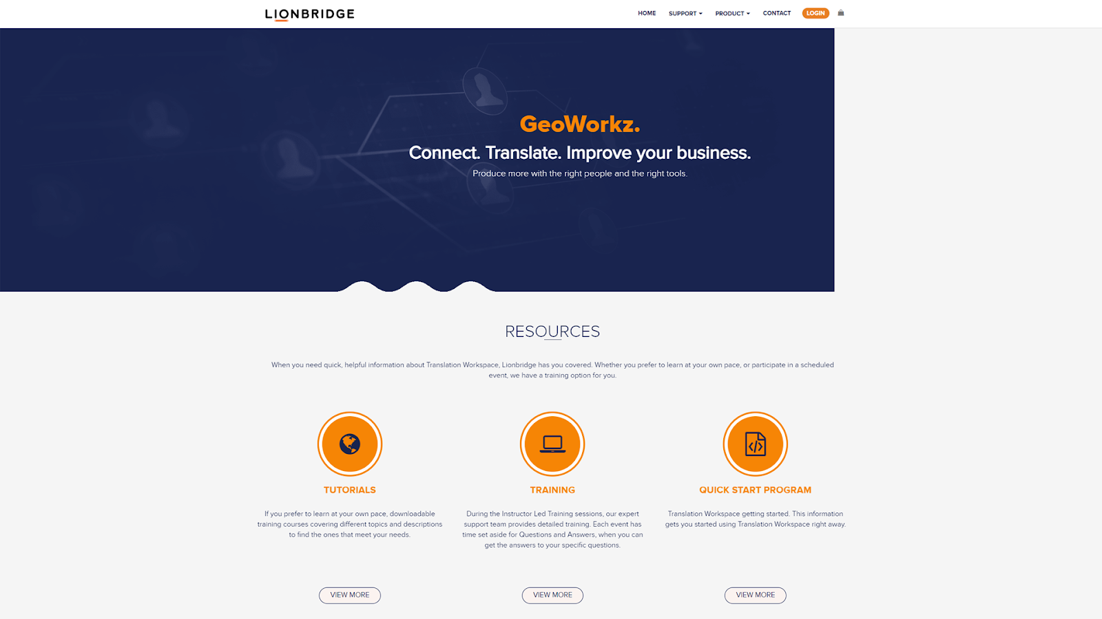 Geoworkz hjemmeside
