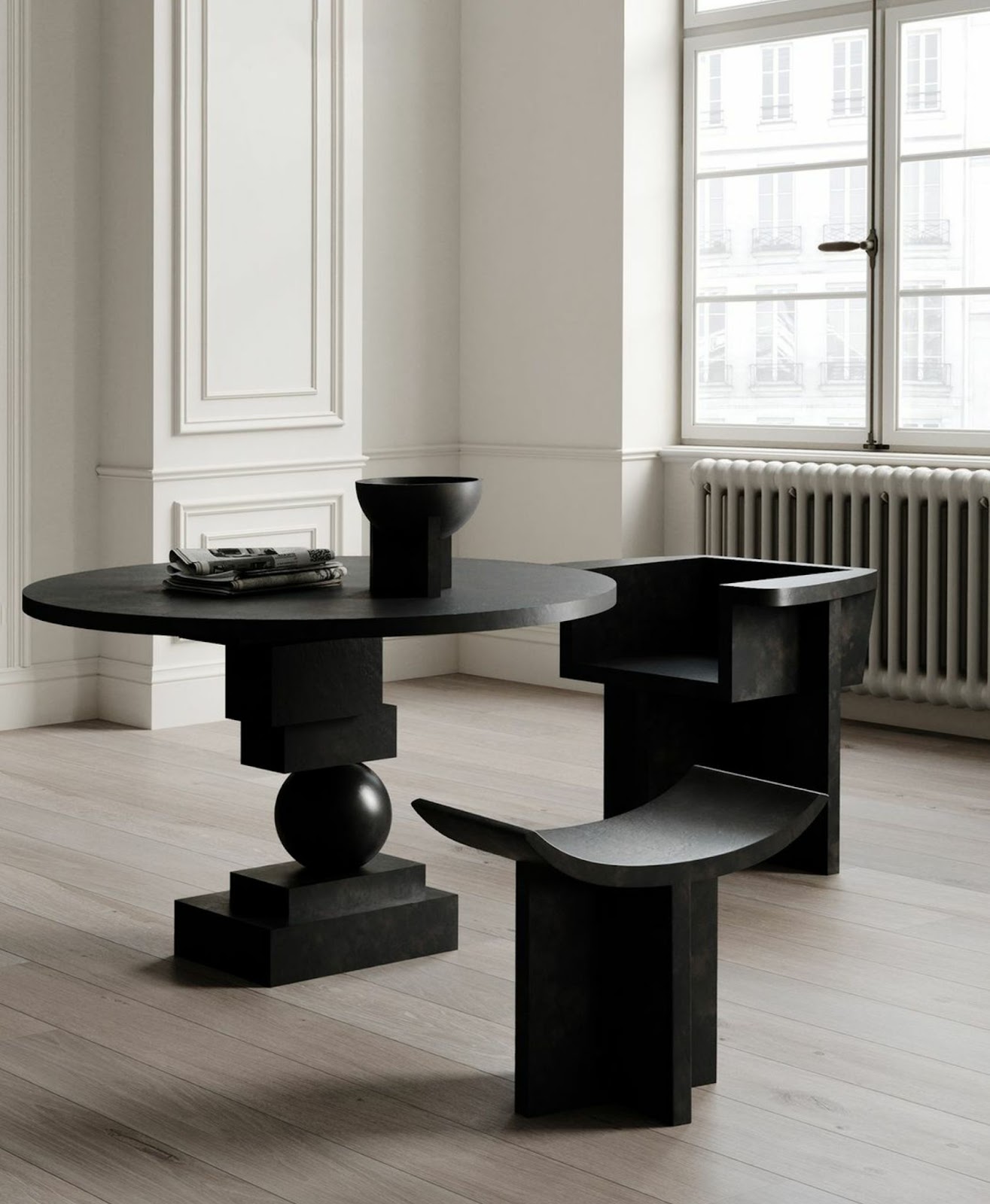 Artsy Round Dining Table Corners