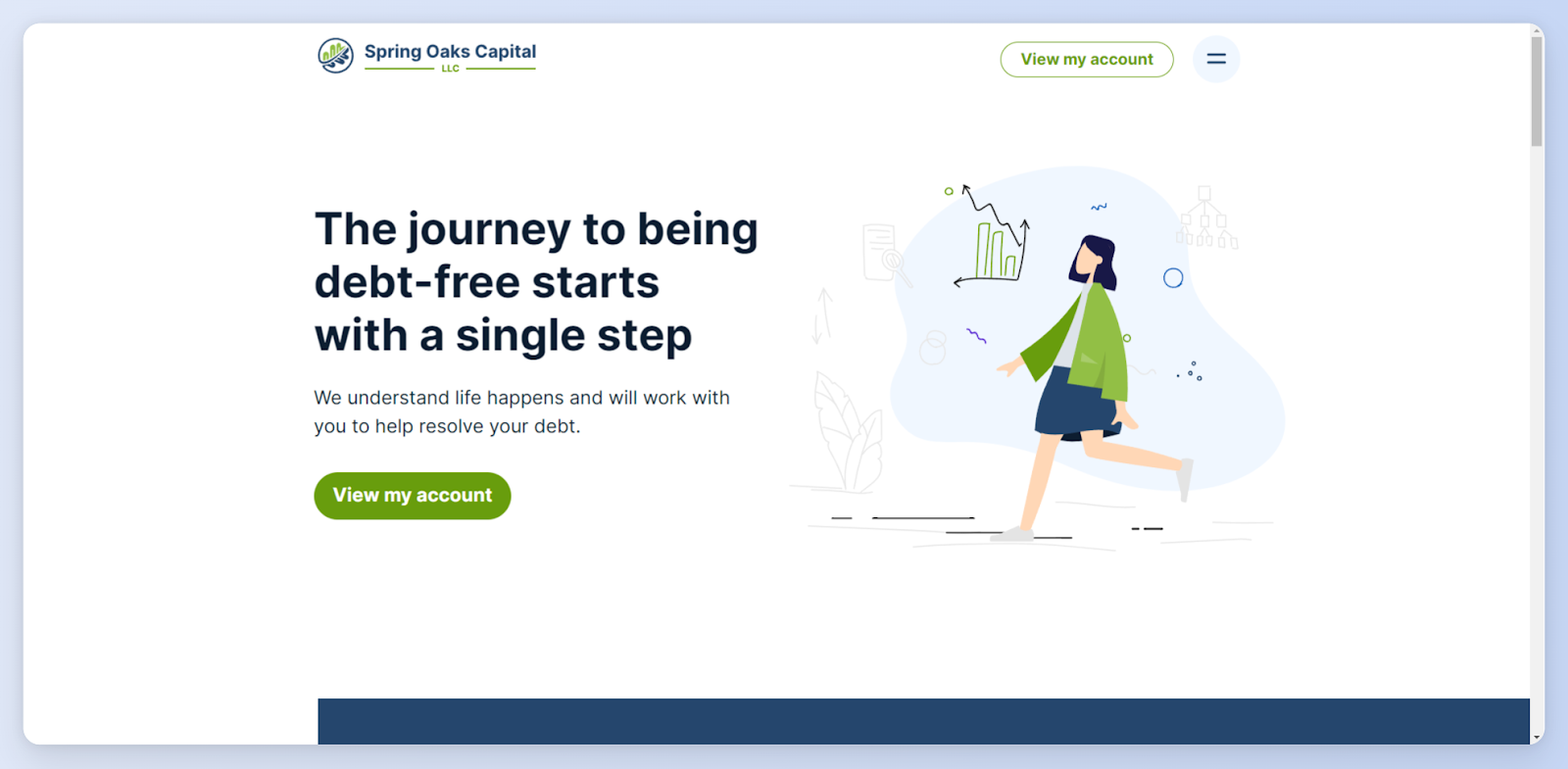 A screenshot of the Spring Oaks Capital website homepage