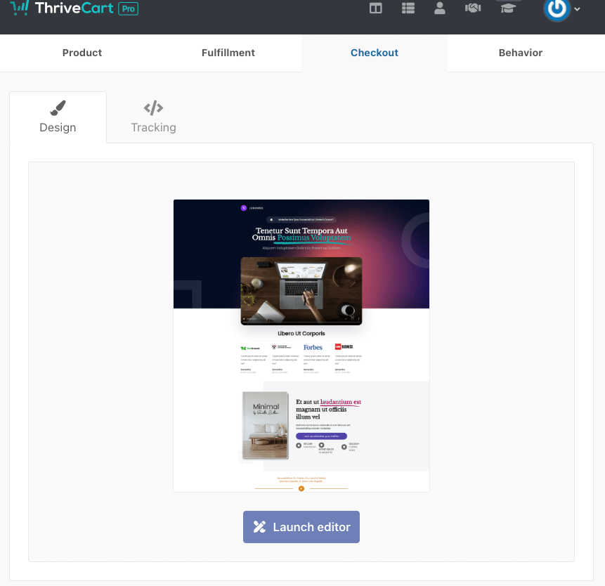 Design & Functionality for ThriveCart