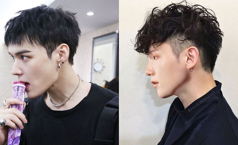 Kiểu tóc mullet nam đơn giản