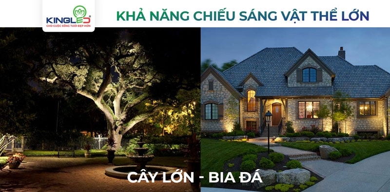 Khả năng chiếu sáng vật thể lớn