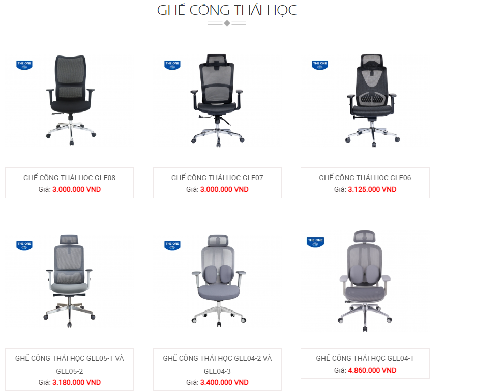 Một số sản phẩm ghế công thái học từ Nội thất Tiền Giang với chất lượng tuyệt vời