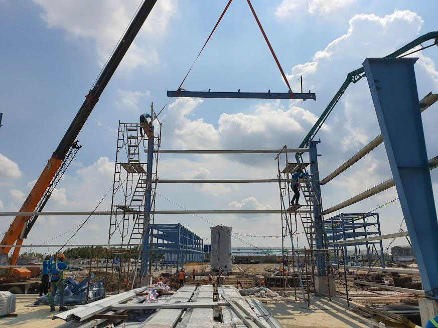 Quy trình thi công nhà thép tiền chế nhanh hơn so với xây dựng truyền thống