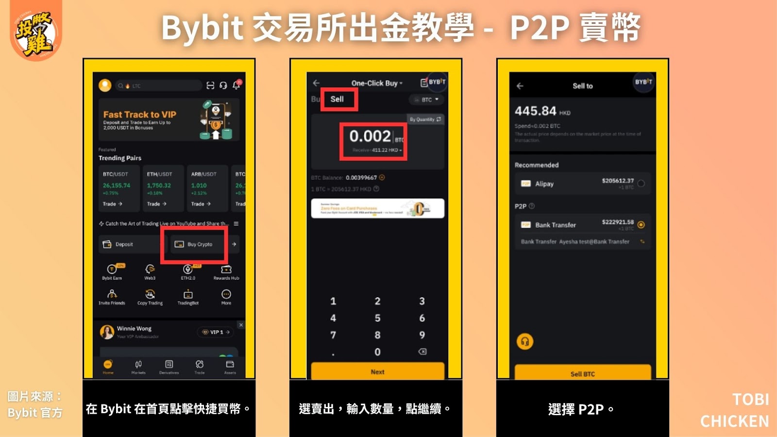 Bybit 交易所出金、入金教學：台幣購買加密貨幣、加密貨幣換回台幣