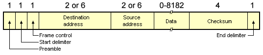 The Token Bus frame format