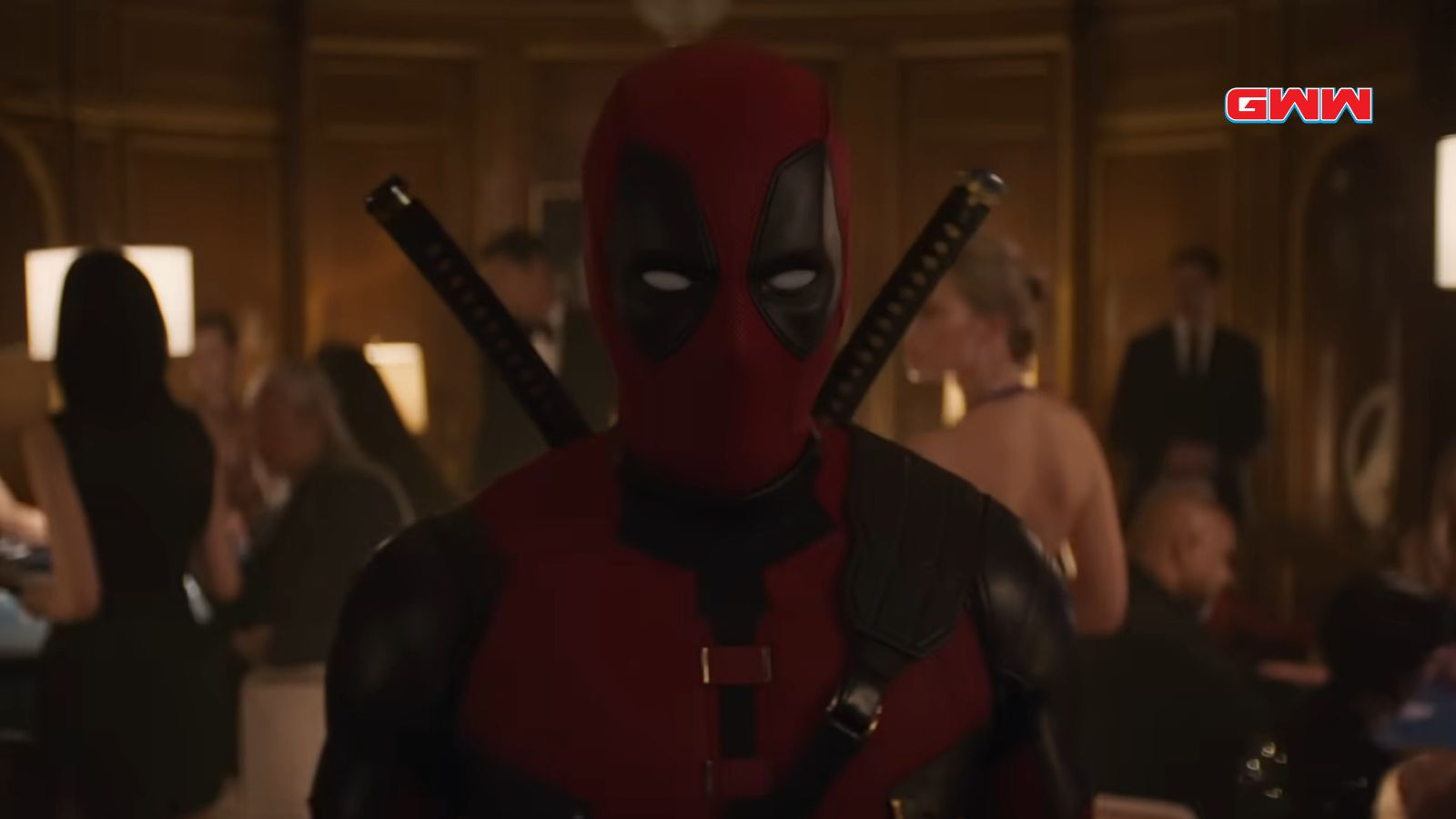 Image of Deadpool 3 trailer with the famous anti-hero in a dynamic pose