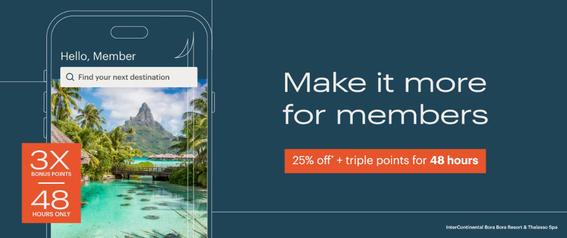 25% Off + Triple Points in 48 Hours