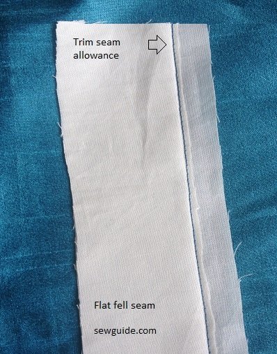 how to make a flat fell seam
