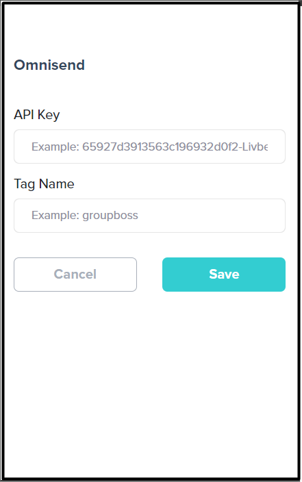 Integration of Groupboss with Omnisend