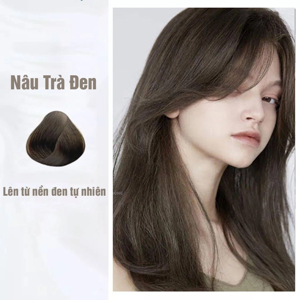 Tóc nâu trà sữa đen