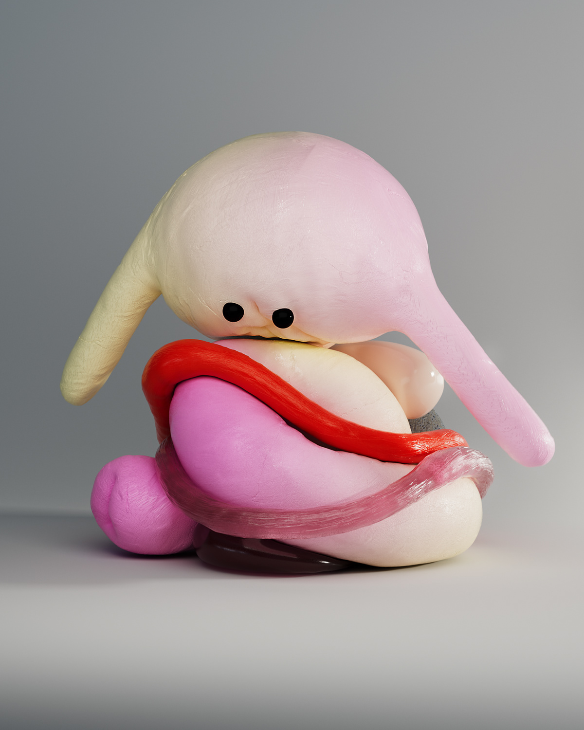Artifact from the Exploring the Art of 3D Soft Body Character Design article on Abduzeedo