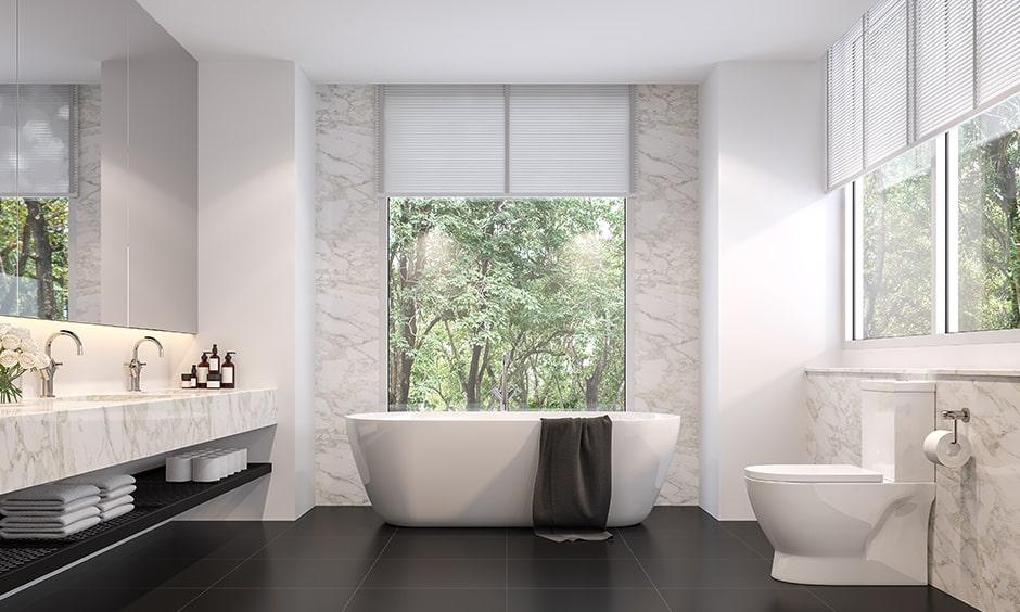 30 Black And White Bathroom Design Ideas | DesignCafe