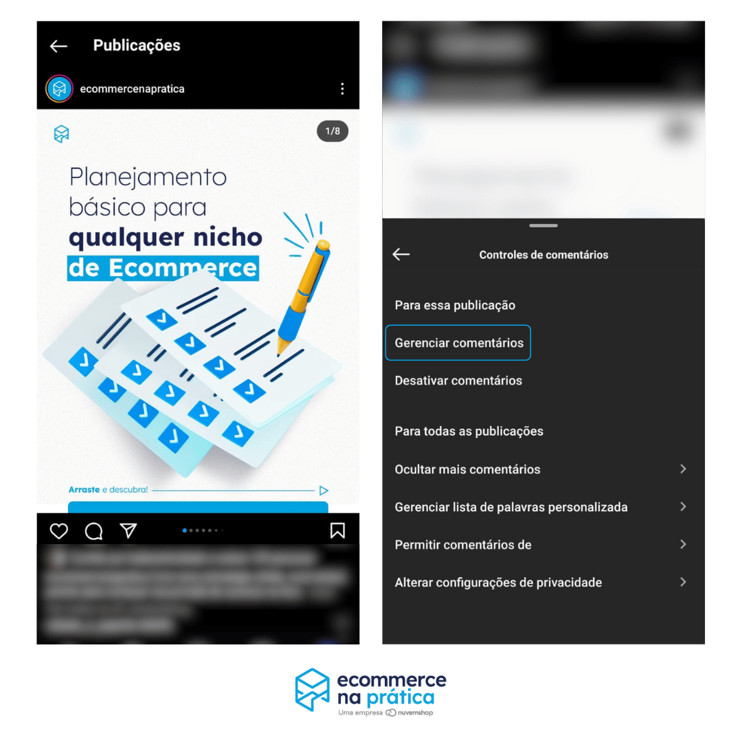 Como apagar comentário no Instagram