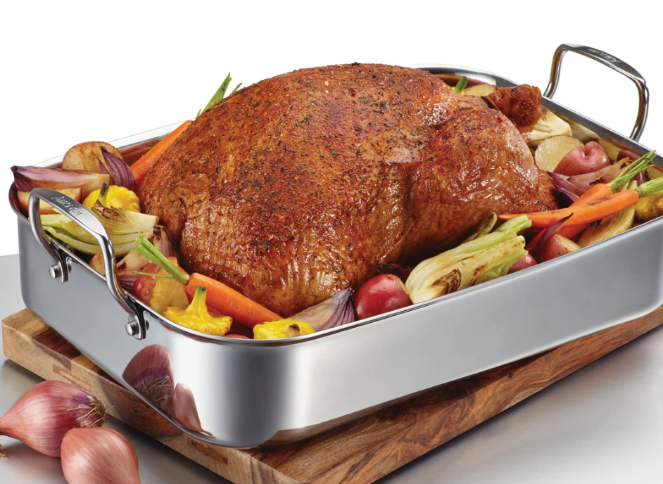 Anolon Tri-Ply Clad Stainless Steel Roaster