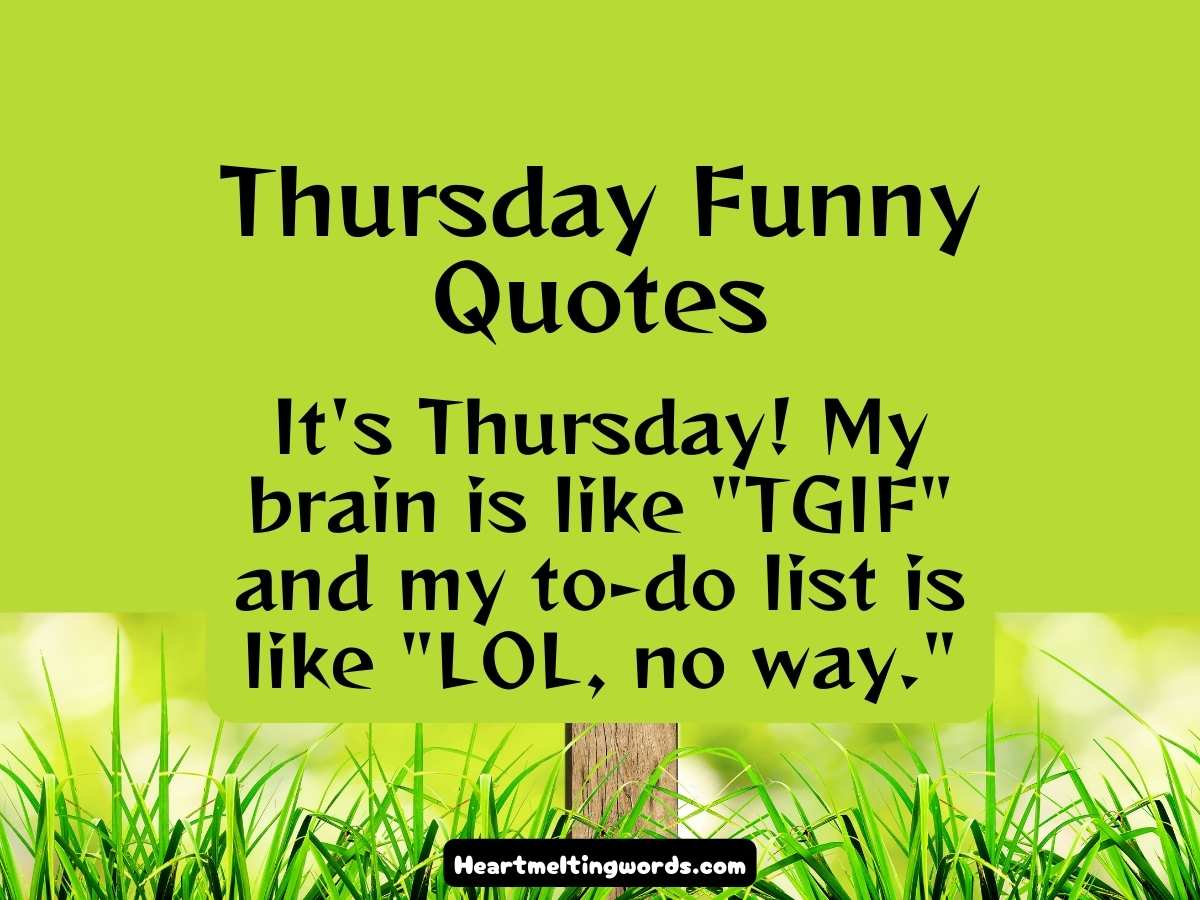 happy Thursday quotes funny