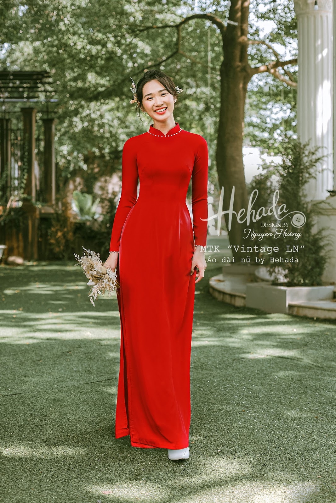 Form dáng áo dài Vintage LN
