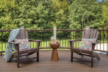 comparing built in seating options for your composite deck adirondack style chairs custom built michigan
