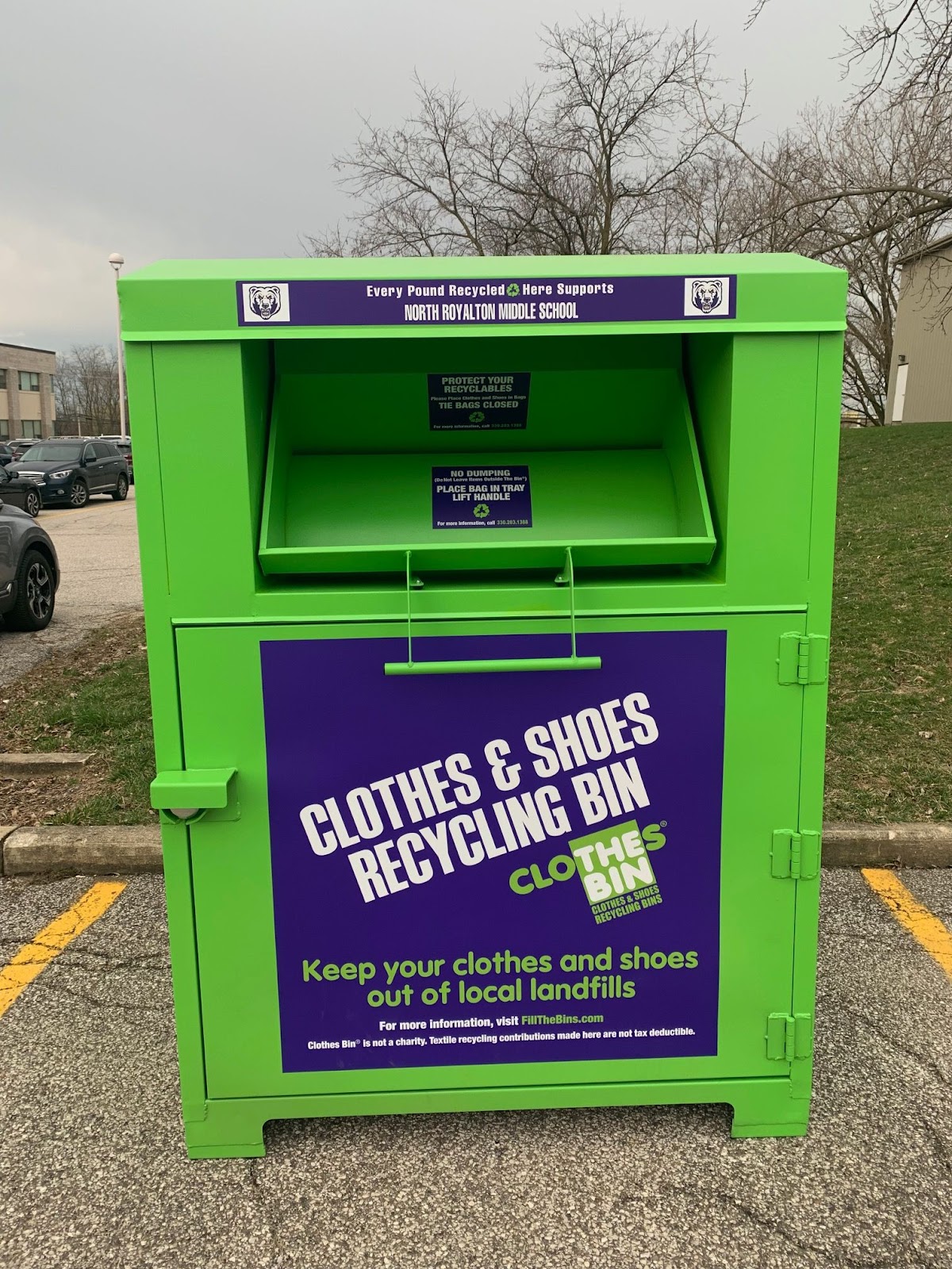 North Royalton Middle School Clothes Bin