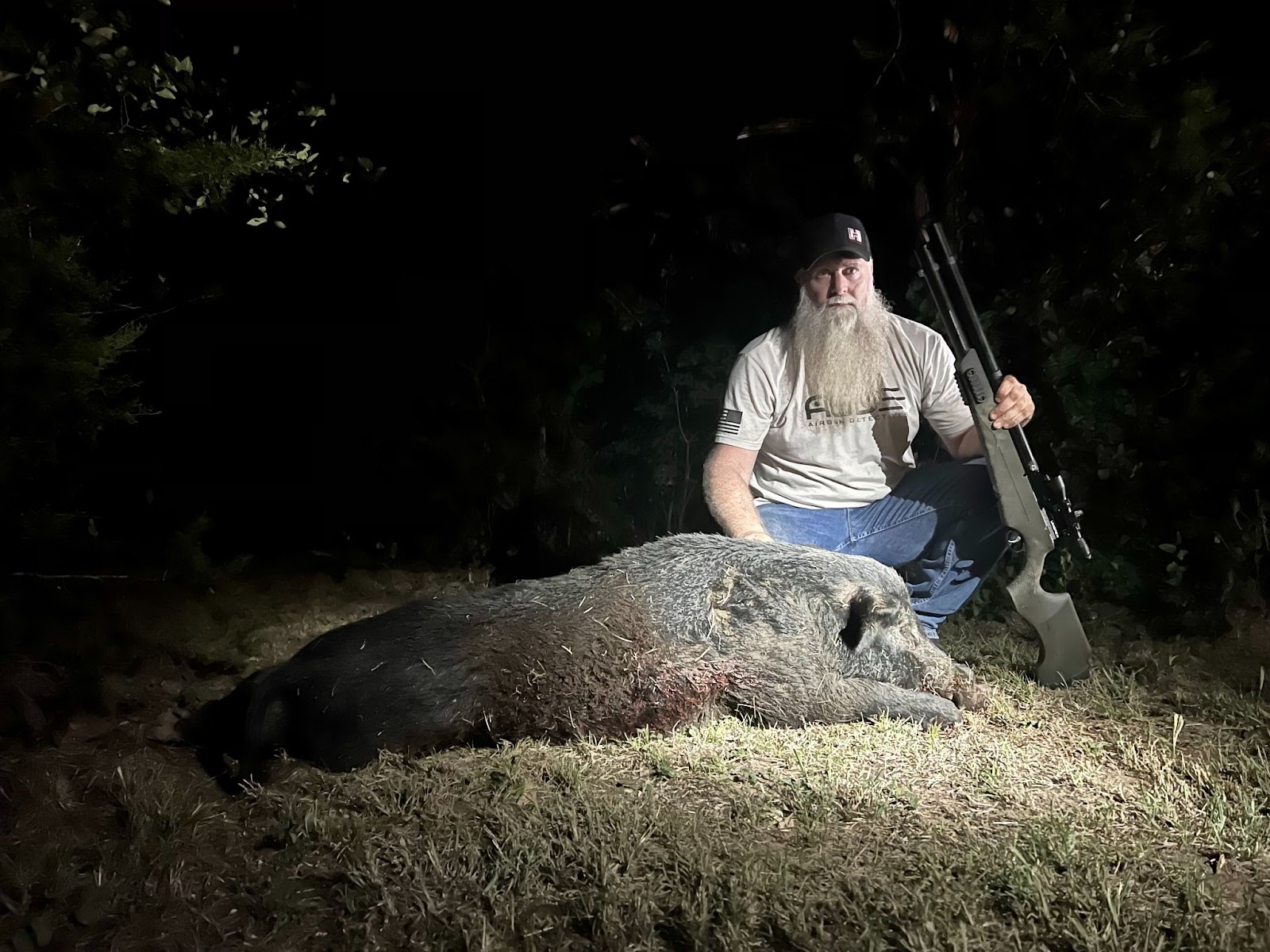 This boar was harvested with final accuracy via the Umarex AirSaber X2