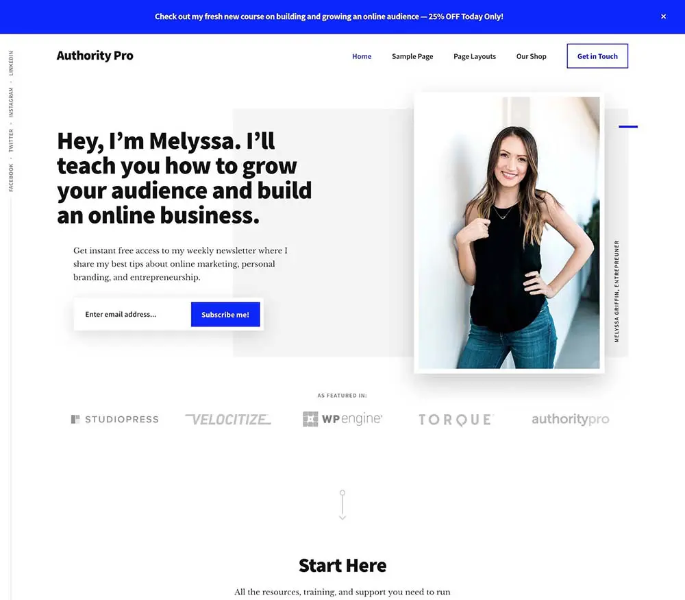 best resume wordpress themes, Authority Pro