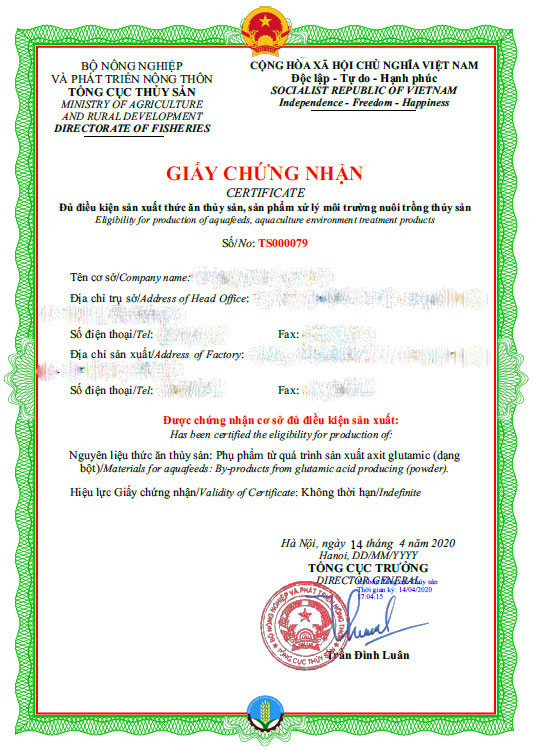 Tìm hiểu thêm về quy định điều kiện để được cấp chứng nhận cơ sở đủ điều kiện sản xuất thức ăn thủy sản