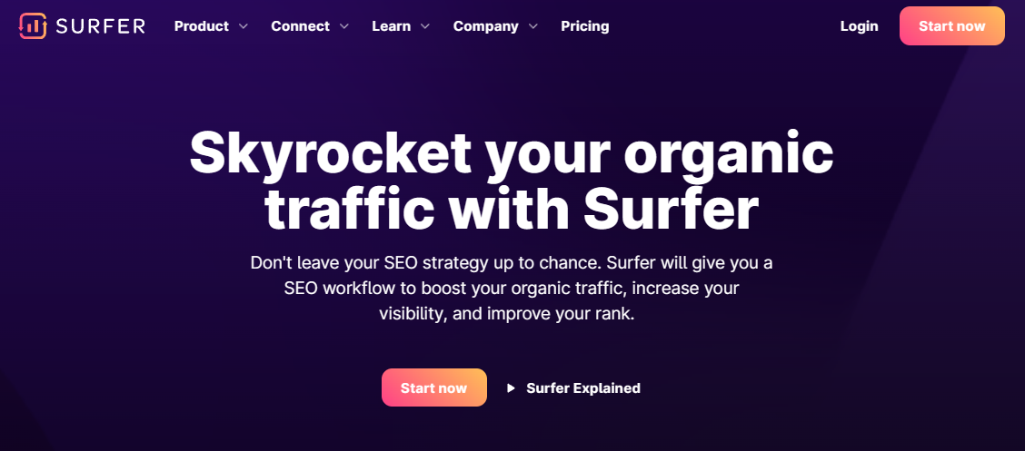 Skyrocket your organic traffic with Surfer