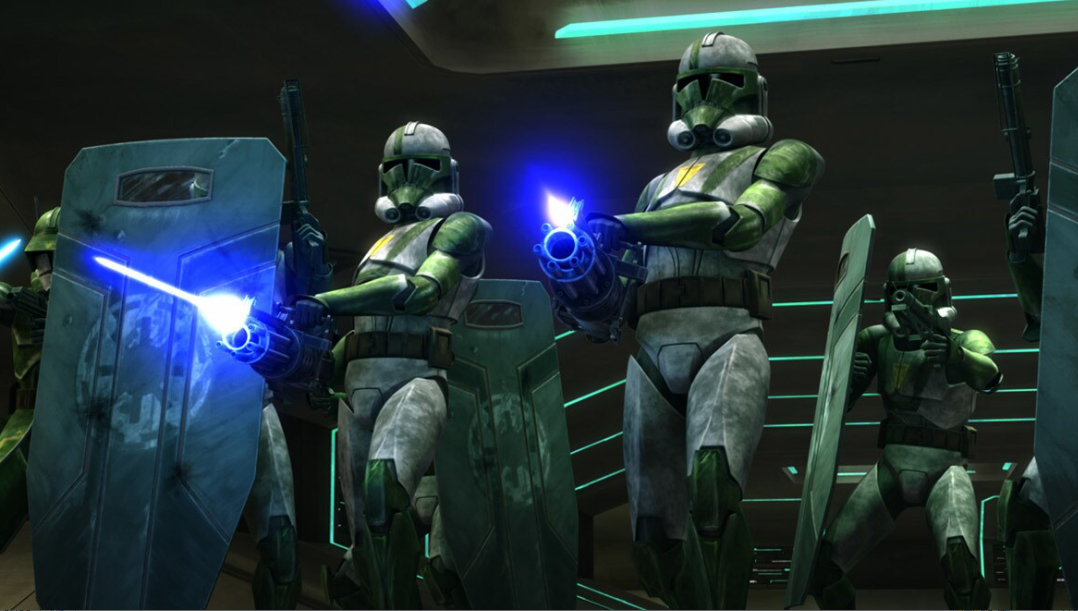 Clone troopers in Combat