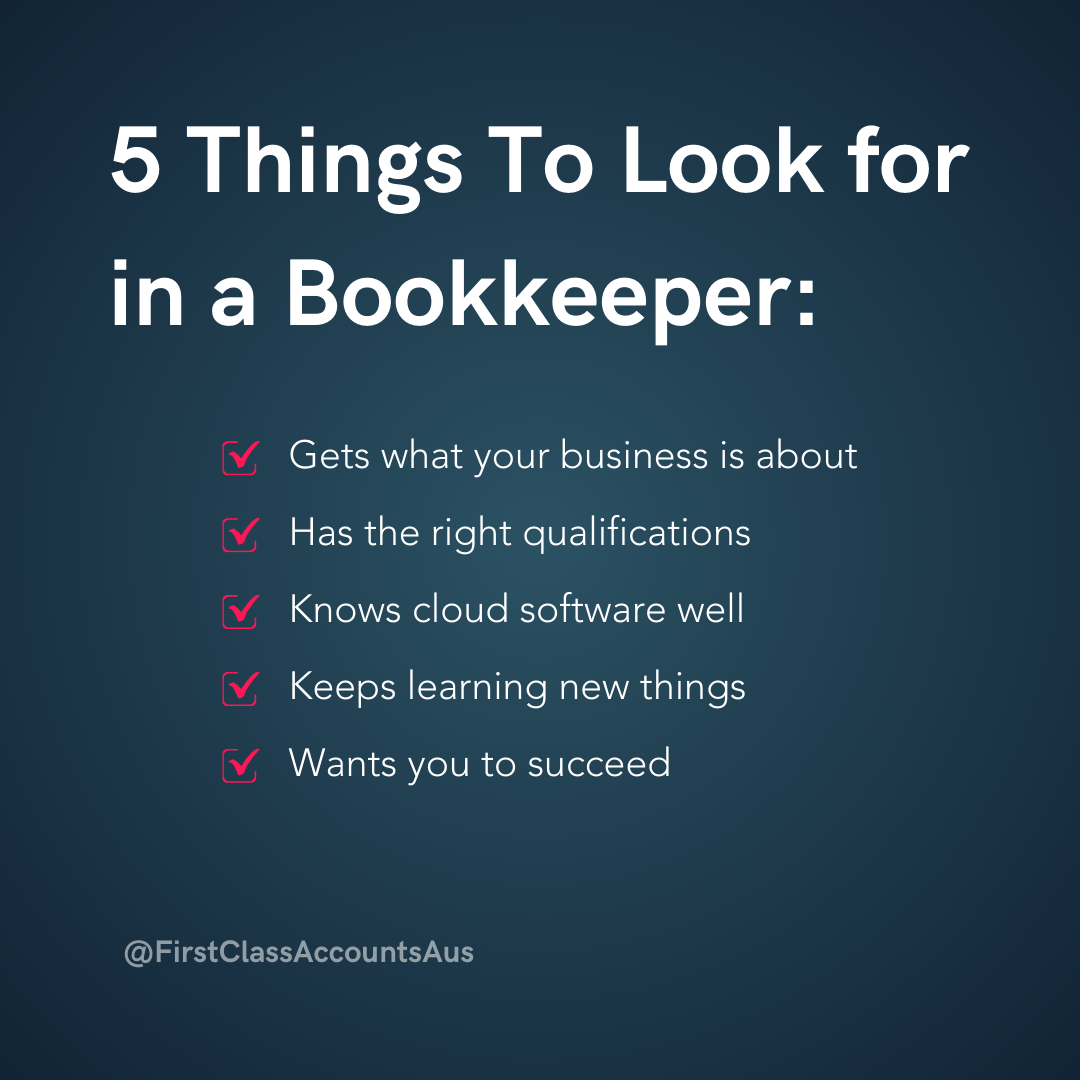 checklist of the things answering the question "What Does A Bookkeeper Do In Australia"
