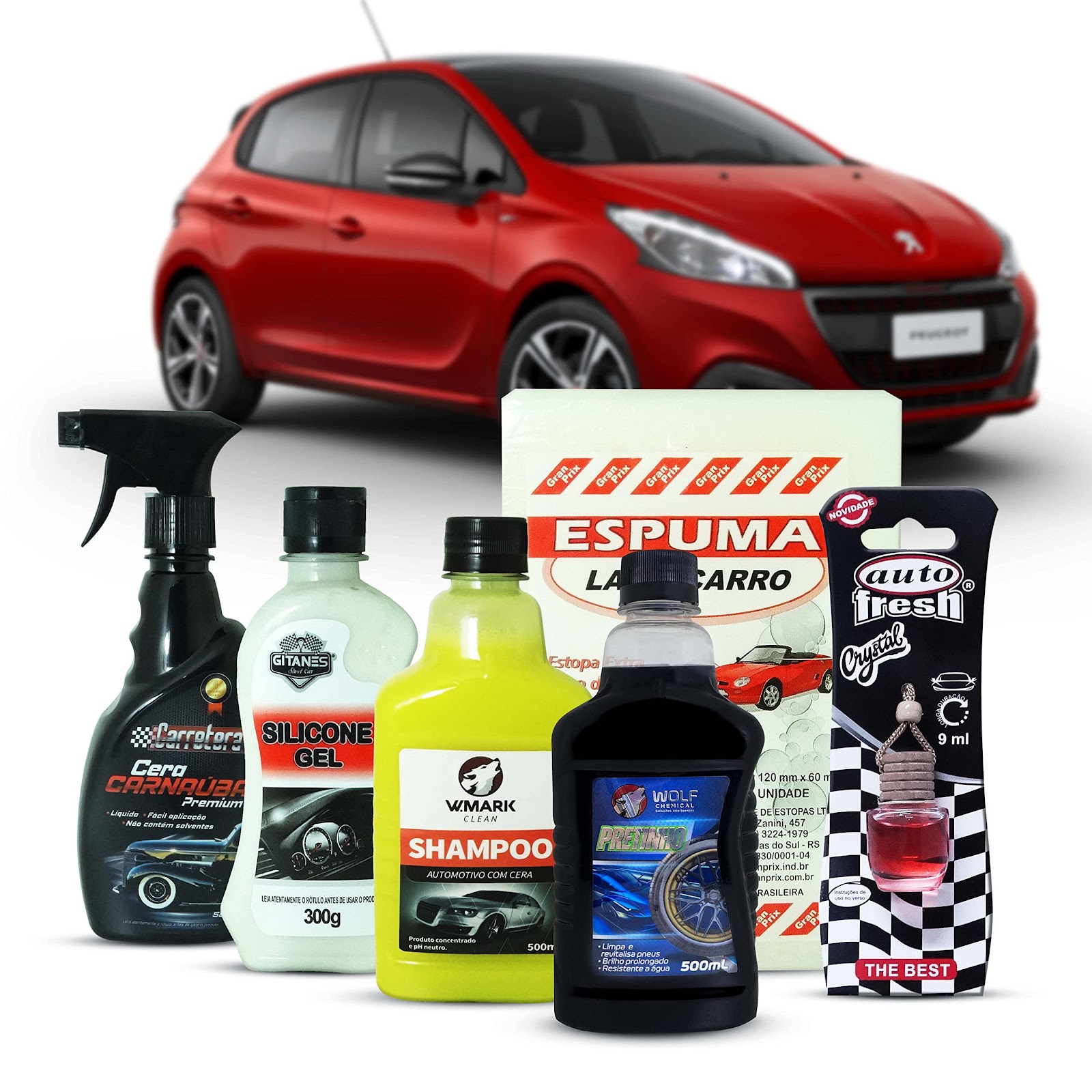 Kit Limpeza Automotiva