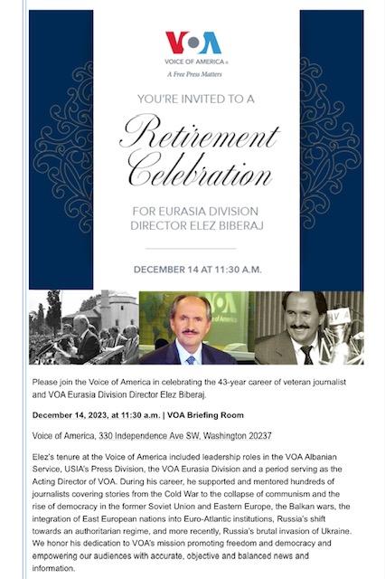 A retirement celebration invitation with a picture of a person

Description automatically generated