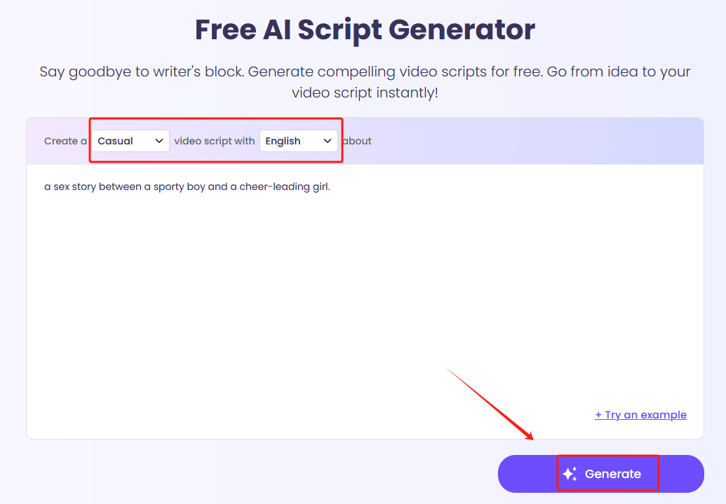 Use Vidnoz AI Script Generator as an Alternative to AI Sexchat Bot