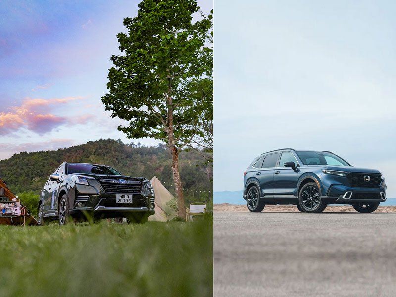 So sánh giữa Subaru Forester 2023 và Honda CR-V 2023