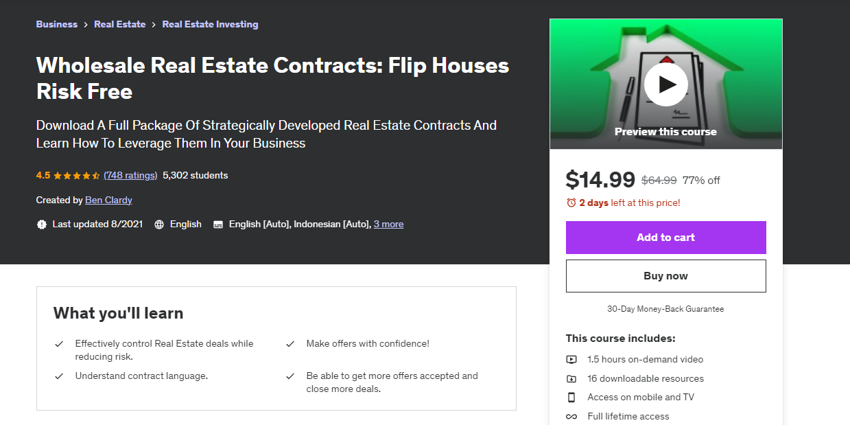 best house flipping courses in 2024 wholesale real estate