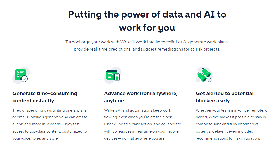 Putting the power of data and AI to work for you with Wrike