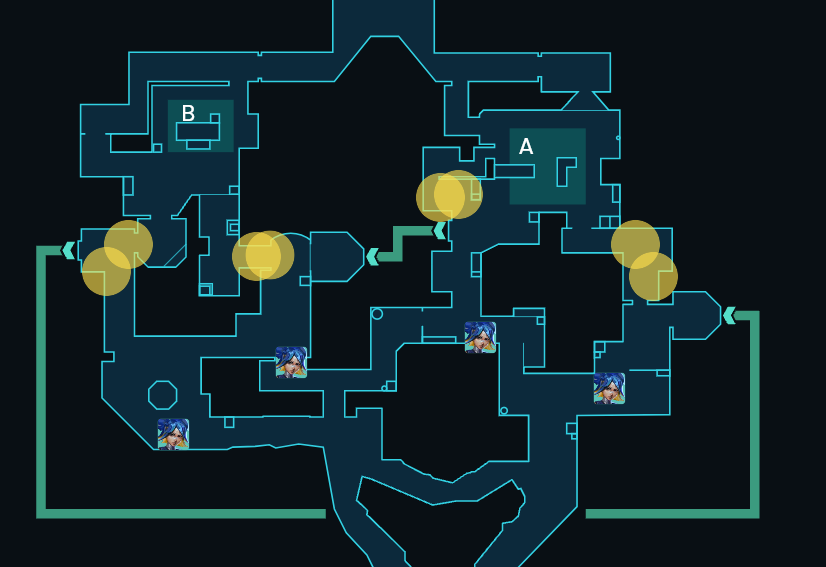 Neon Replay Bolt lineups for Bind on attack in VALORANT