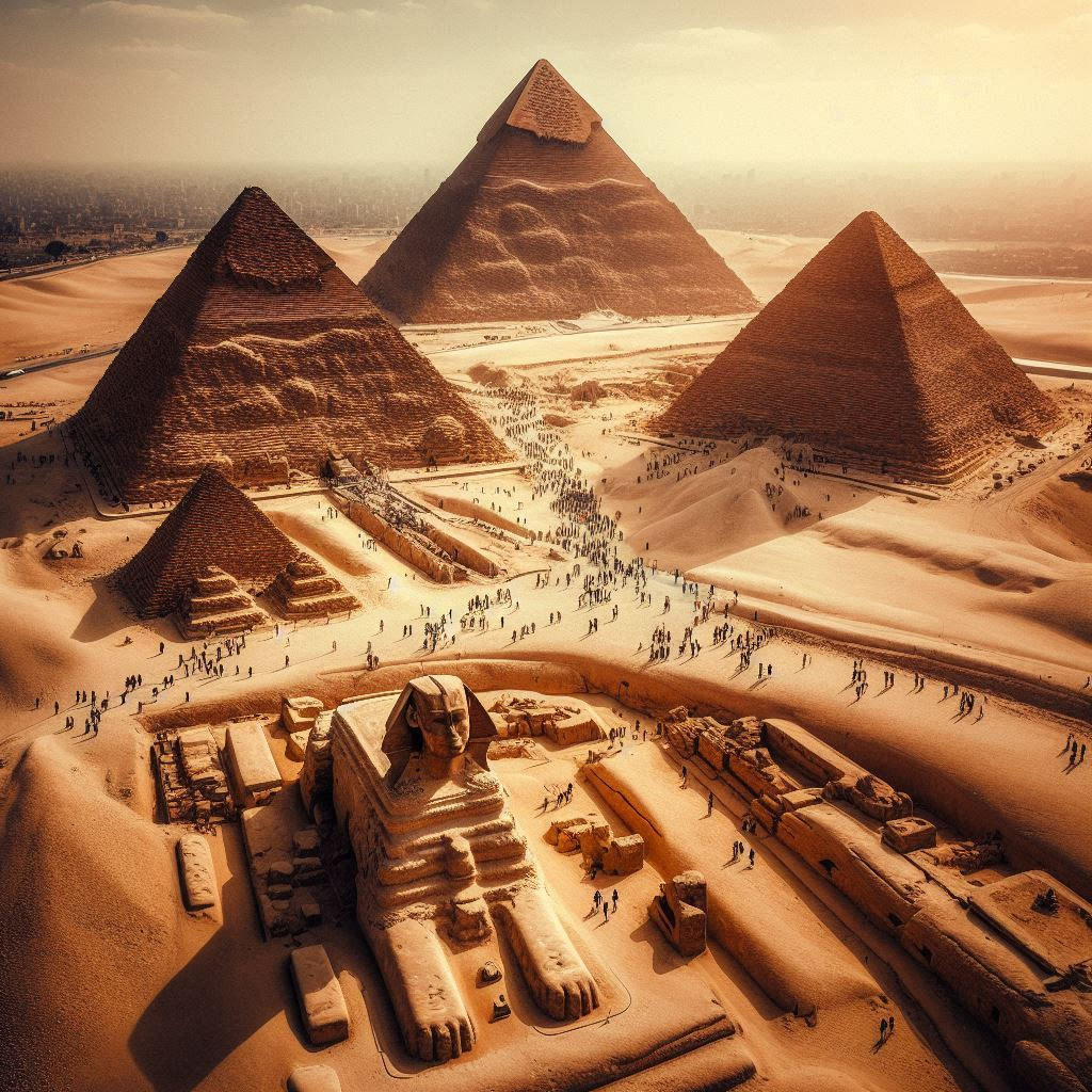 Ludwig Borchardt and Louis Croon has estimated once approx 3600 workers would have been required for the larger Great Pyramid. 