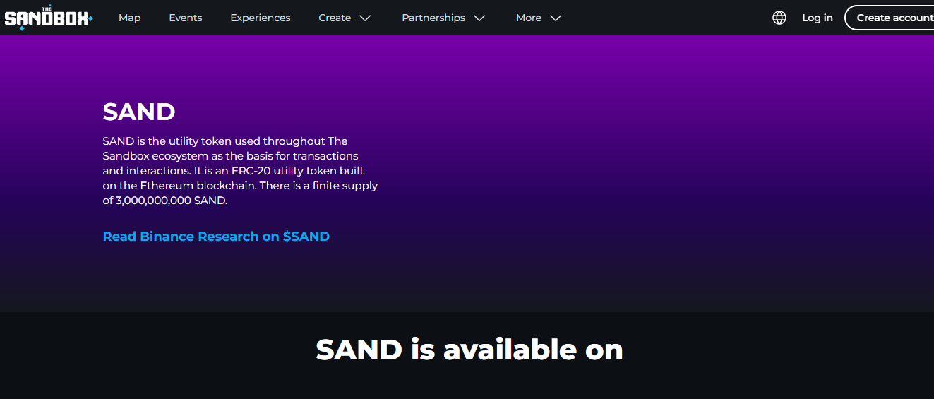 The Sandbox Ethereum App