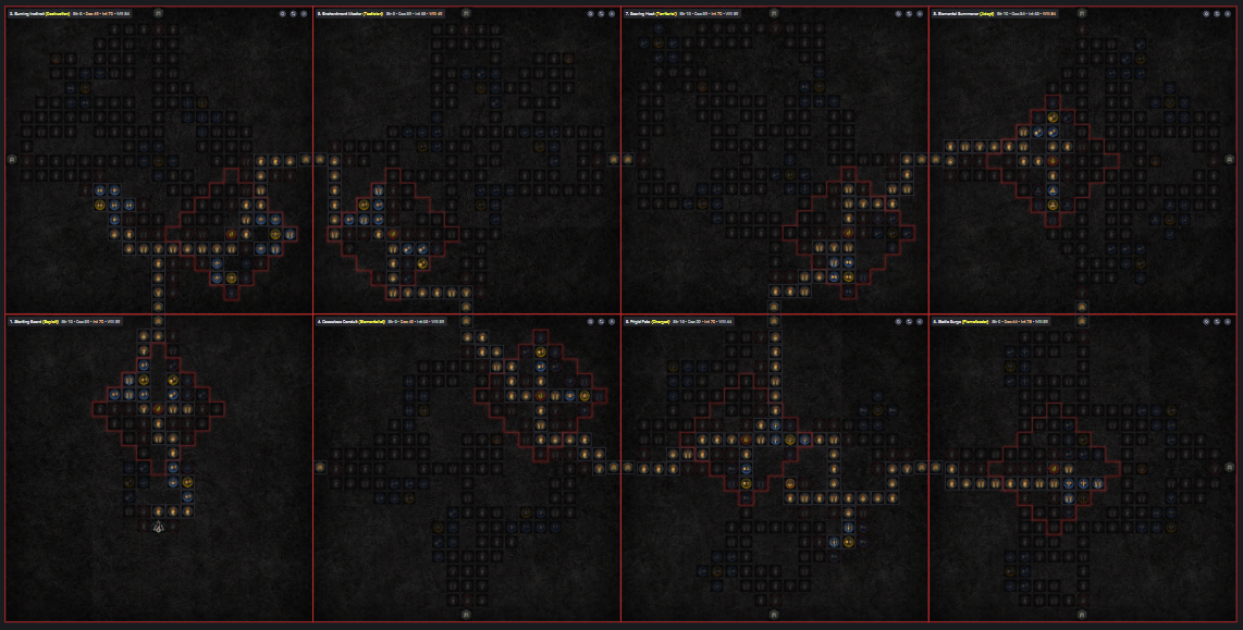 diablo 4 Arc Lash Sorcerer Paragon Board