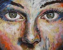 Image of Closeup portraits with oil pastels