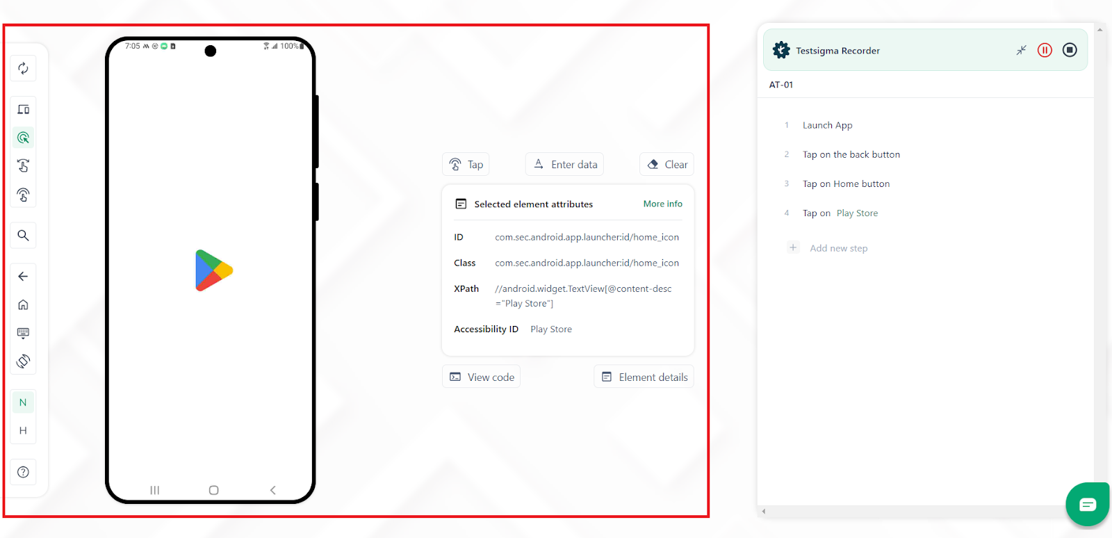 Mobile Test Recorder