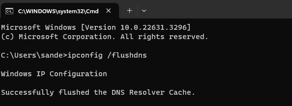 DNS cache