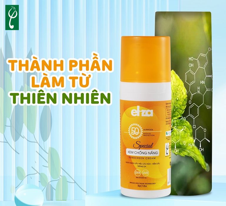 Kem chống nắng vật lý ít thành phần hóa học nên rất an toàn và lành tính