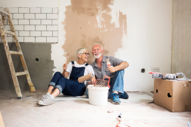 what is a diy home remodel frequently asked questions elderly couple painting walls custom built michigan