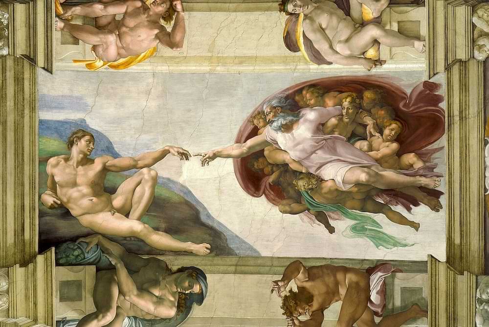 The Creation of Adam by Michelangelo, c. 1512
